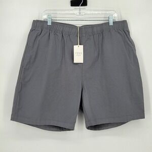 Free Fly‎ NEW Men's XXL Stretch Canvas Shorts Slate Gray Elastic Cotton/Bamboo